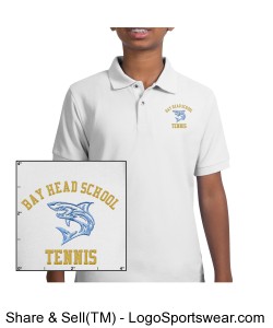 Personalized Tennis Team Polo Design Zoom